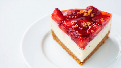 Delicious Strawberry Cheesecake Slice Creamy, Sweet, and Perfect for Dessert