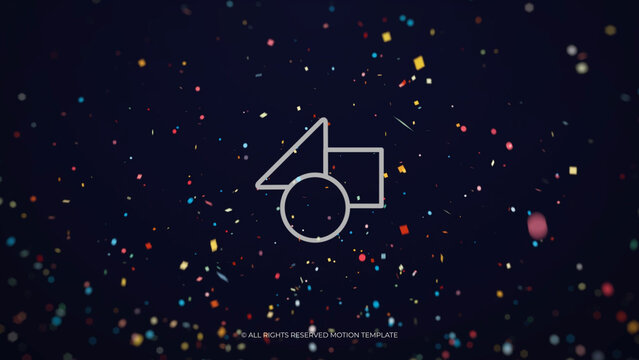 Confetti Burst Logo Reveal