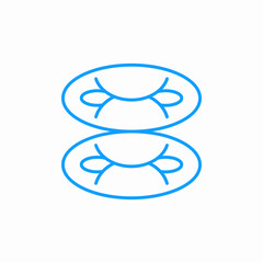 double ring design icon sign vector