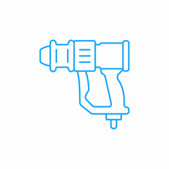 electric paint gun icon sign vector