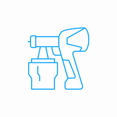 electric paint sprayer icon sign vector