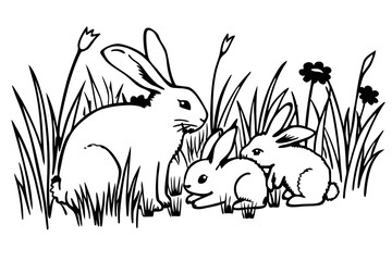 rabbit in grass