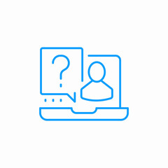 online customer support icon sign vector