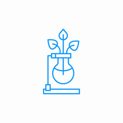 plant in flask icon sign vector