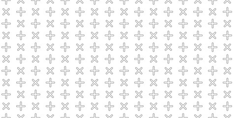 Grid of Cross Multiply Shapes Pattern Background