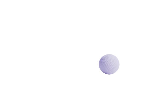 Single light purple sphere against black background