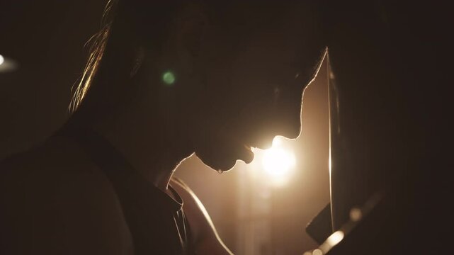 Intensive sport workout in gym, closeup portrait of exhausted athletic woman. Sportswoman breathing hard after punching bag exercises, lose weight and keep fit for stay slender, healthy lifestyle
