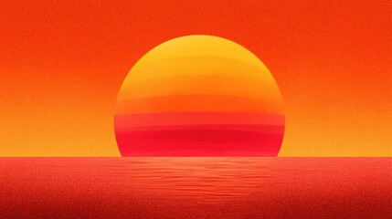 Sunset gradient background with grain texture and retro vibe