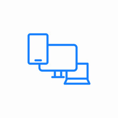 electronic gadgets icon sign vector