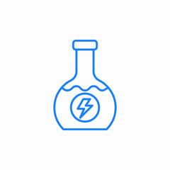 flask energy icon sign vector