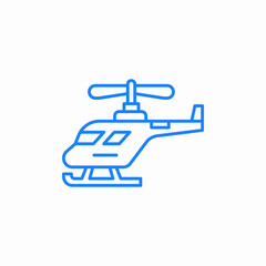 helicopter icon icon sign vector