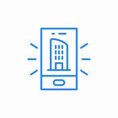 real estate app icon sign vector