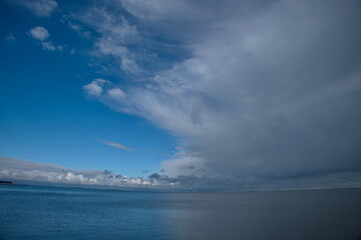 Seascape and cloudscape over the Baltic sea