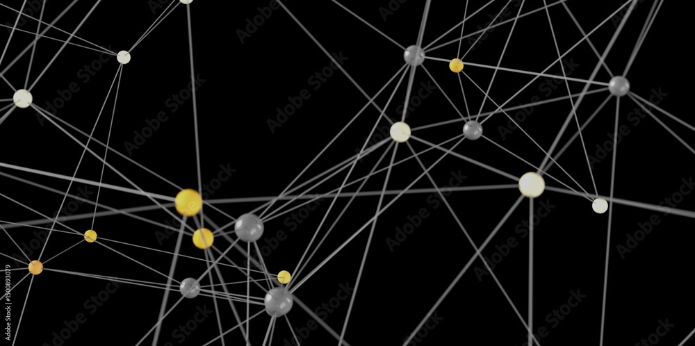 Aufkleber stock photo of an abstract network. ideal for technology, connection, and communication concepts.