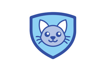 vector illustration of a cartoon cat