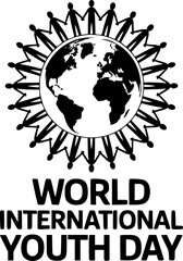 Celebrating World International Youth Day with a group of uplifting young people.