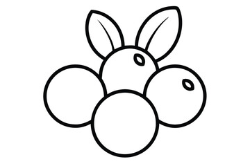 cranberries vector icon