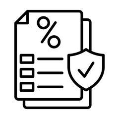 Fiscal policy single icon