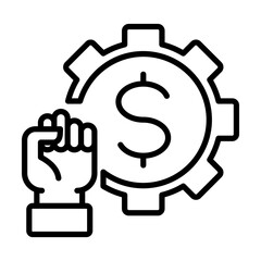 Economic reform single icon