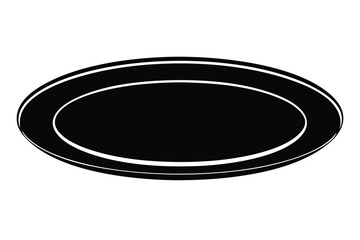 dinner plate vector icon