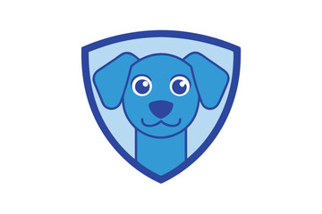 Obraz premium dog head mascot vector logo design 