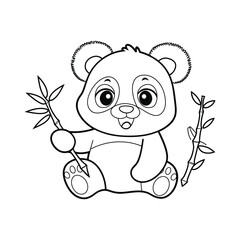 panda bear coloring pages for kids