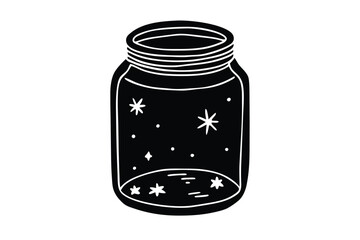 gratitude jar vector icon