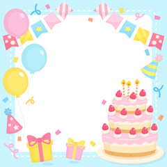 birthday party frame 1