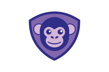 monkeys head mascot vector logo design vector illustration