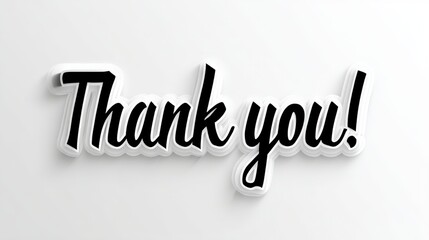 Ornate paper cut style background with "Thank you!" text, perfect for expressing gratitude in a unique, artistic manner for various design projects.