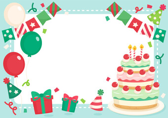 christmas party frame 2