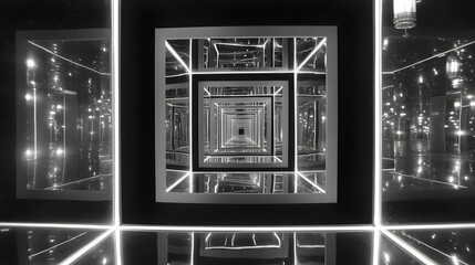 Infinite Reflection Hallway