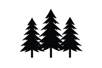 Obraz premium set of christmas trees
