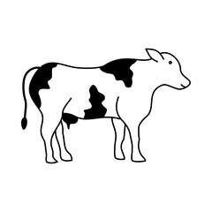 Cow Icon Glyph