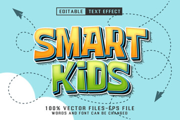 Smart Kids Cartoon Text - Editable Text Effect