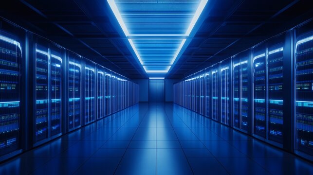 Modern Data Center Interior Design