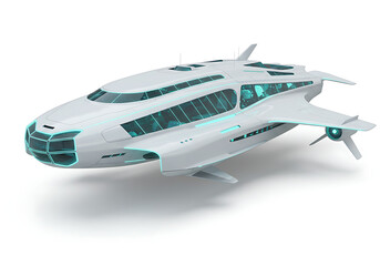 Futuristic Spaceship 3D Model