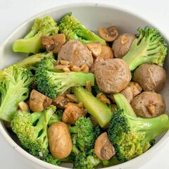 Stir-fried Broccoli with Sliced Pork and Carrots