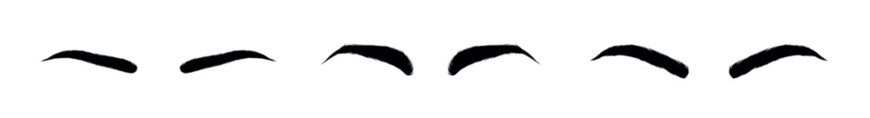 Set of hand drawn eyes, Set of human eyes in art inc style. Sketches of the eyes of a woman and a man with different emotions. Black and white pencil drawing.