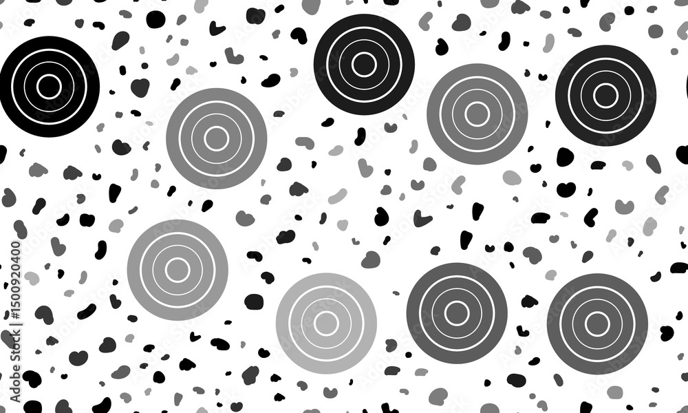 Poster abstract seamless pattern with checker game symbols. creative leopard backdrop. illustration on tran