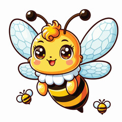 Vector Cartoon Bee