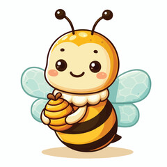 Vector Cartoon Bee