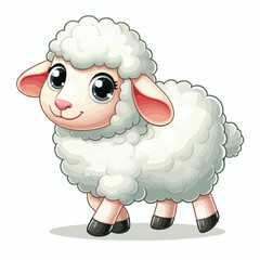 Vector Cartoon Sheep