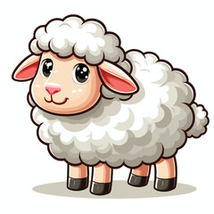 Vector Cartoon Sheep