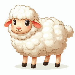 Vector Cartoon Sheep