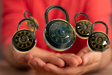 Safeguard your information with strong passwords and encryption.  Cybersecurity is crucial!