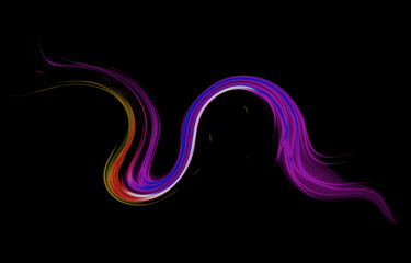 abstract background with glowing lines, orange, white and purple color