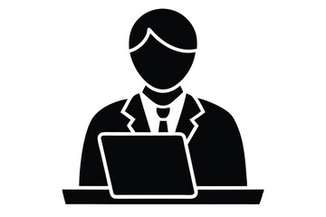 businessman with laptop