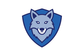 wolves head mascot vector logo design vector icon