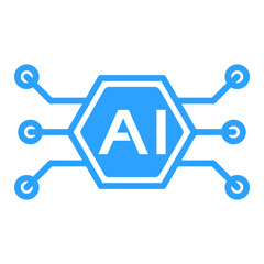 Artificial Intelligence - AI Icon Illustration
